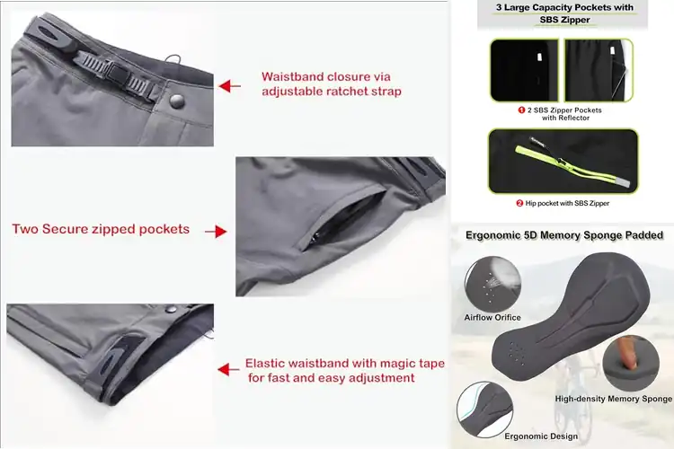 Detailed view of Best Cycling Trousers With Ventilation