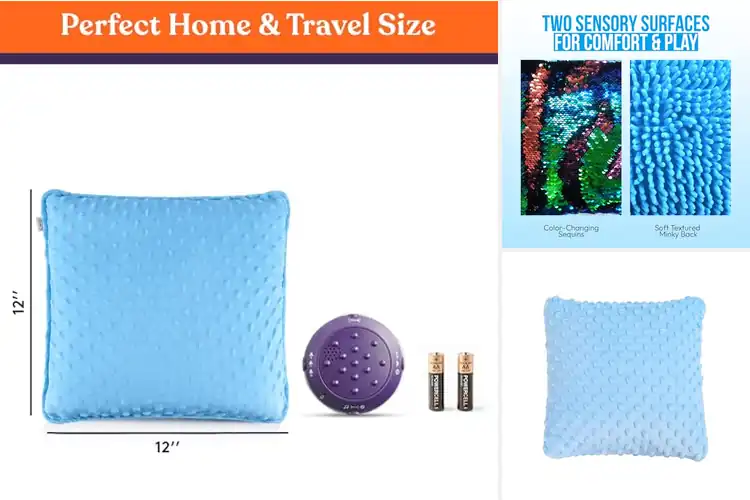 Detailed view of Best Minky Textured Sensory Pillows