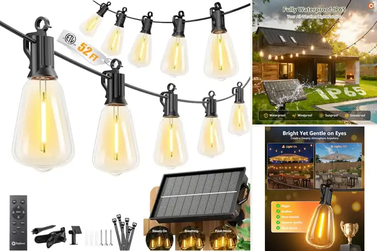 Detailed view of Best Solar Patio Lights