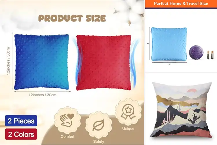 Detailed view of Best Vibrating Pillows: Instant Calm & Relaxation Awaits